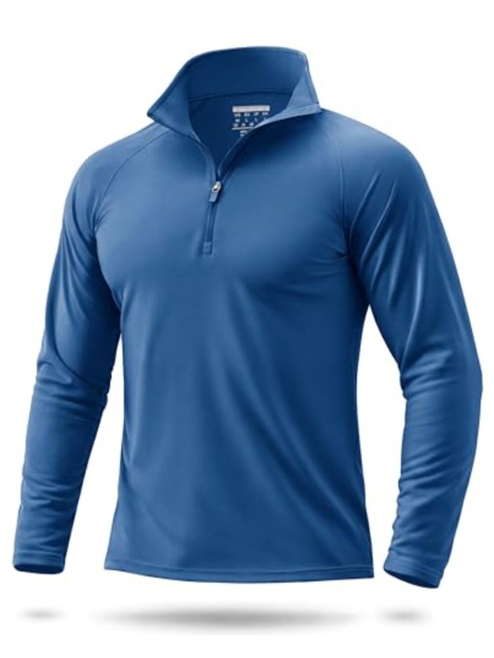 Men's Long Sleeve Quarter Zip Golf Shirt UPF 50+ Sun Protection